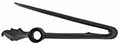 Frizzen spring, floral finial, use 8-32 screw